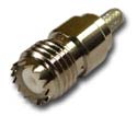 MiniUHF straight crimp jack Connector
