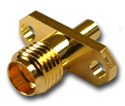 SMA 2 hole panel mount solder jack Connector