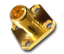SMA 4 hole panel mount jack Connector