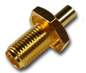 SMA rear mount bulkhead solder jack with o ring Connector