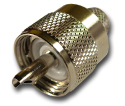 UHF straight crimp plug Connector