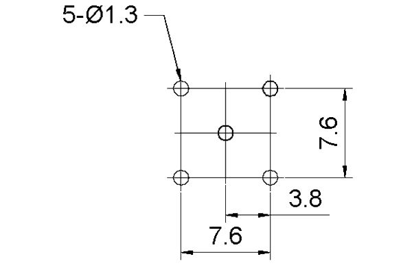 mini_uhf right angle thru hole jack pcb Connector