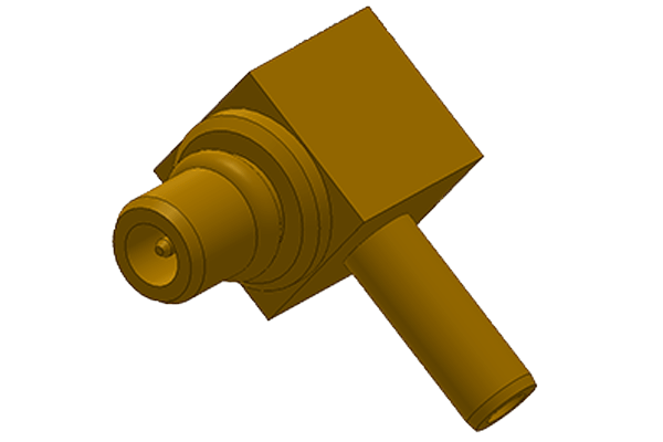 mmcx right angle crimp plug Connector