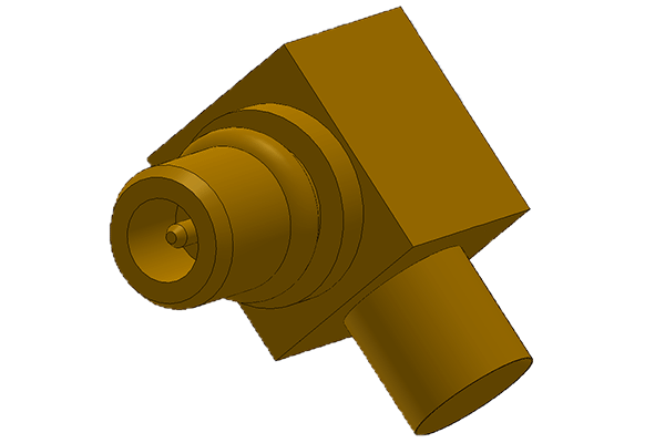 mmcx right angle solder plug Connector