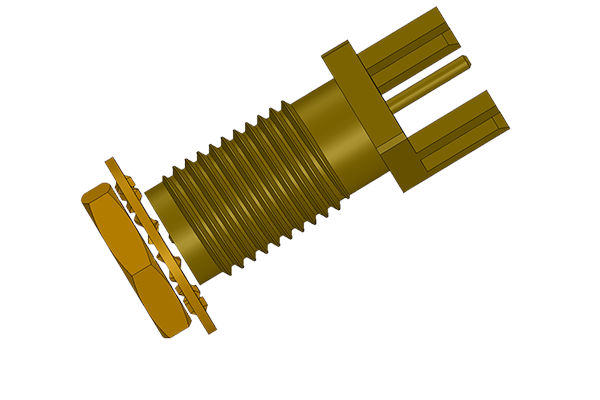 rp_sma reverse polarity end launch jack medium version Connector